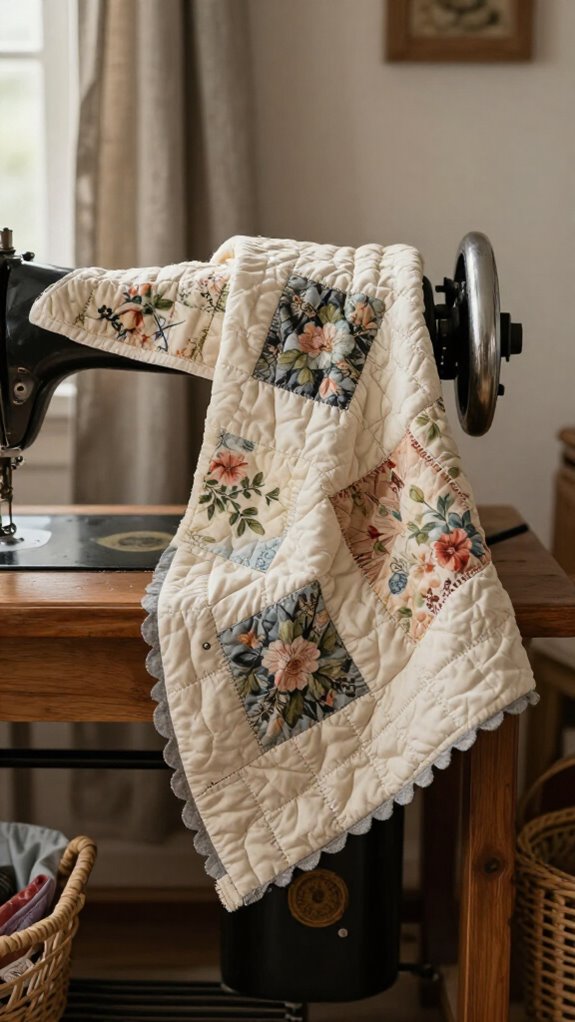 Sewing Machine Cover Ideas That Look Beautiful With Your Home Decor 16 vintage quilt cover sewing