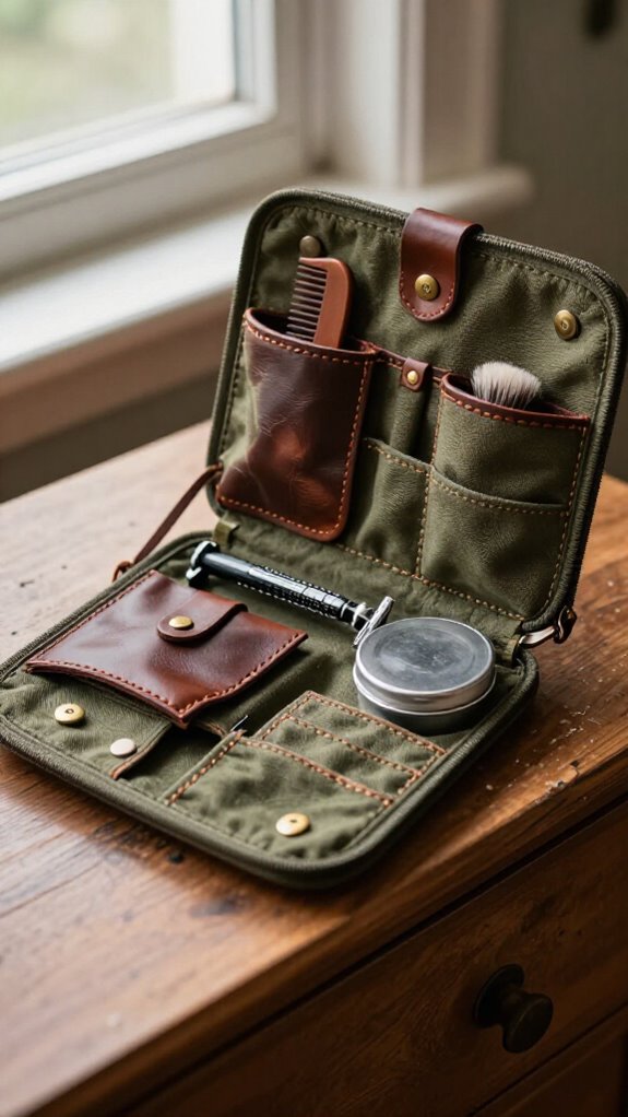zippered bathroom grooming organizer